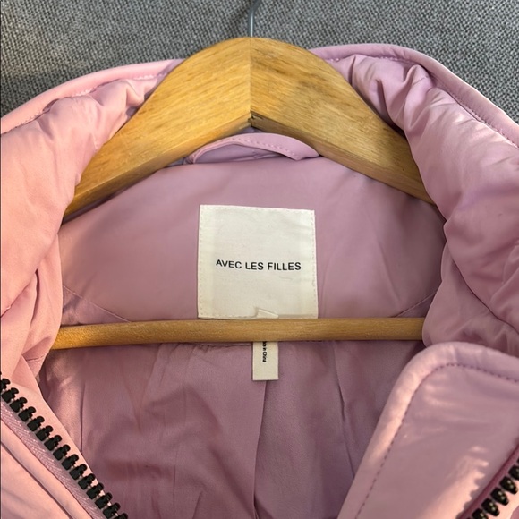 Avec Les Filled Pink Quilted Women's Jacket - Picture 9 of 9